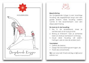 Yogahouding omgekeerde krijger yoga